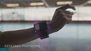 Prototype EMG wristband, image courtesy of Meta Reality Labs